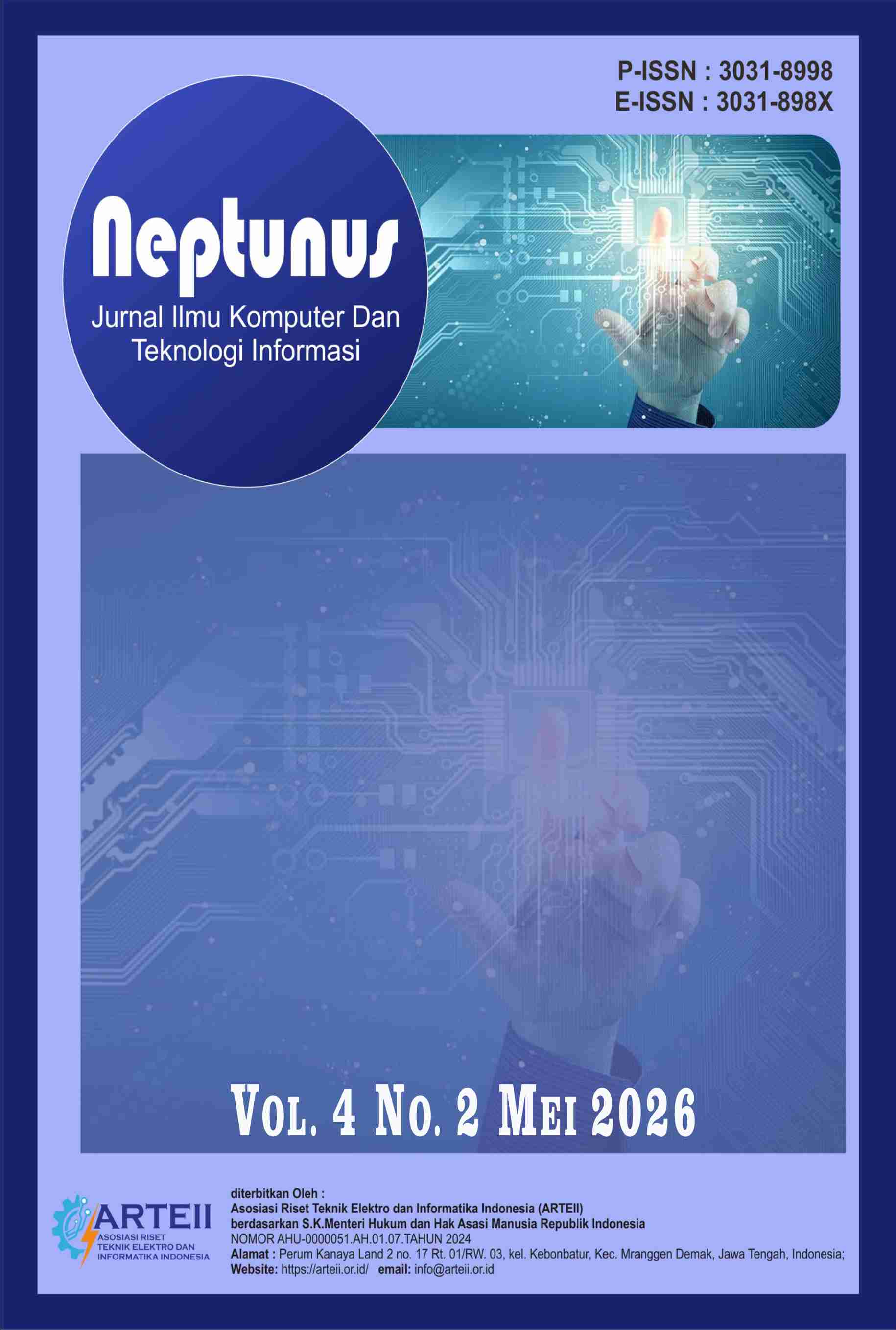 					View Vol. 4 No. 2 (2026): Mei: Neptunus: Jurnal Ilmu Komputer Dan Teknologi Informasi
				